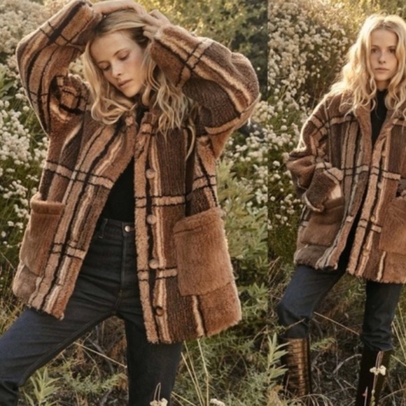 Doen Jackets & Blazers - DOEN Heirloom Coat – Size Small (Brown/Tan Plaid) – NWOT